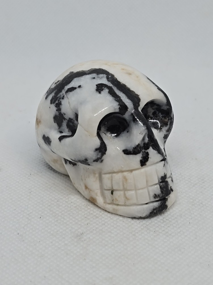 Hand Carved Moonstone Skull