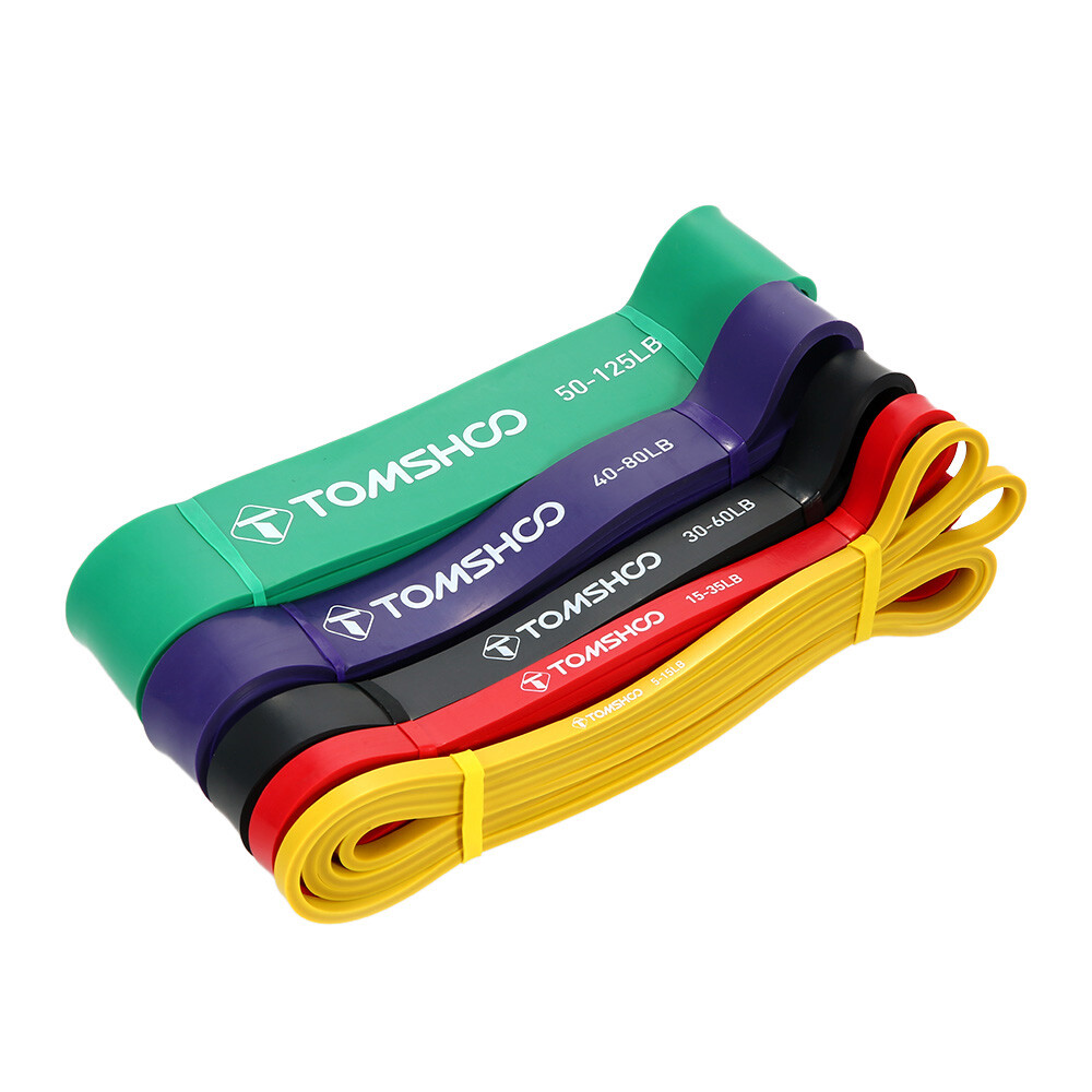 TOMSHOO Exercise Loop Bands Pack for Muscle Training and Mobility Workouts O1F2