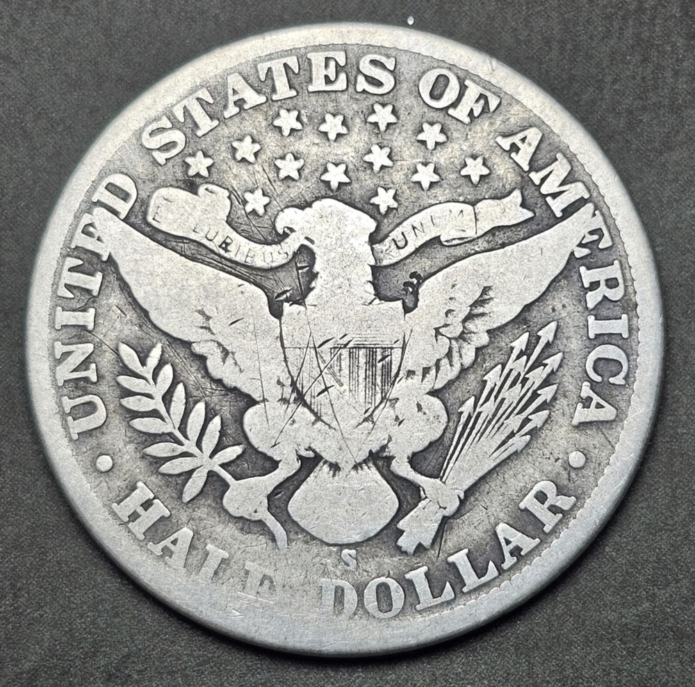 1911 50C Barber Half Dollar(S) Silver coin