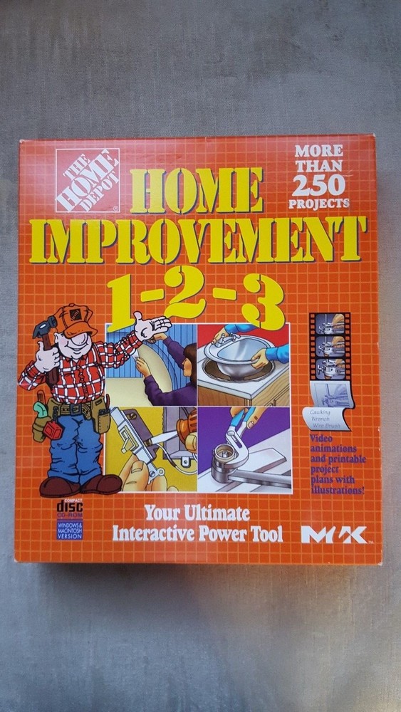 The Home Depot Home Improvement 1-2-3 - PC CD Computer Software  Mac