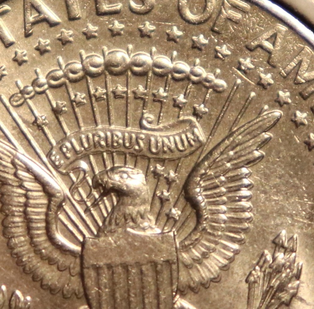 1991-P Kennedy Half Dollar Dramatic Reverse Doubling