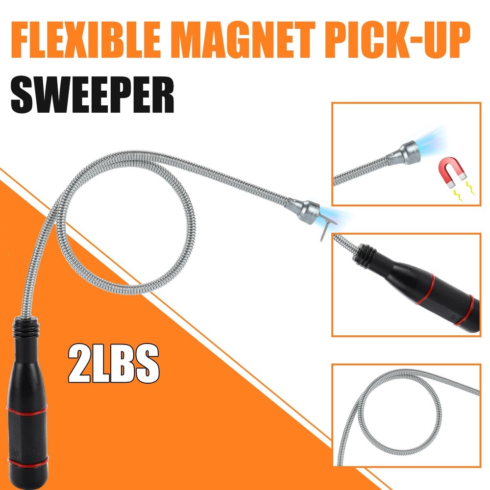 Magnetic Pickup Tool 4 Pack | 40lb Pull Force, 30in Telescoping Steel