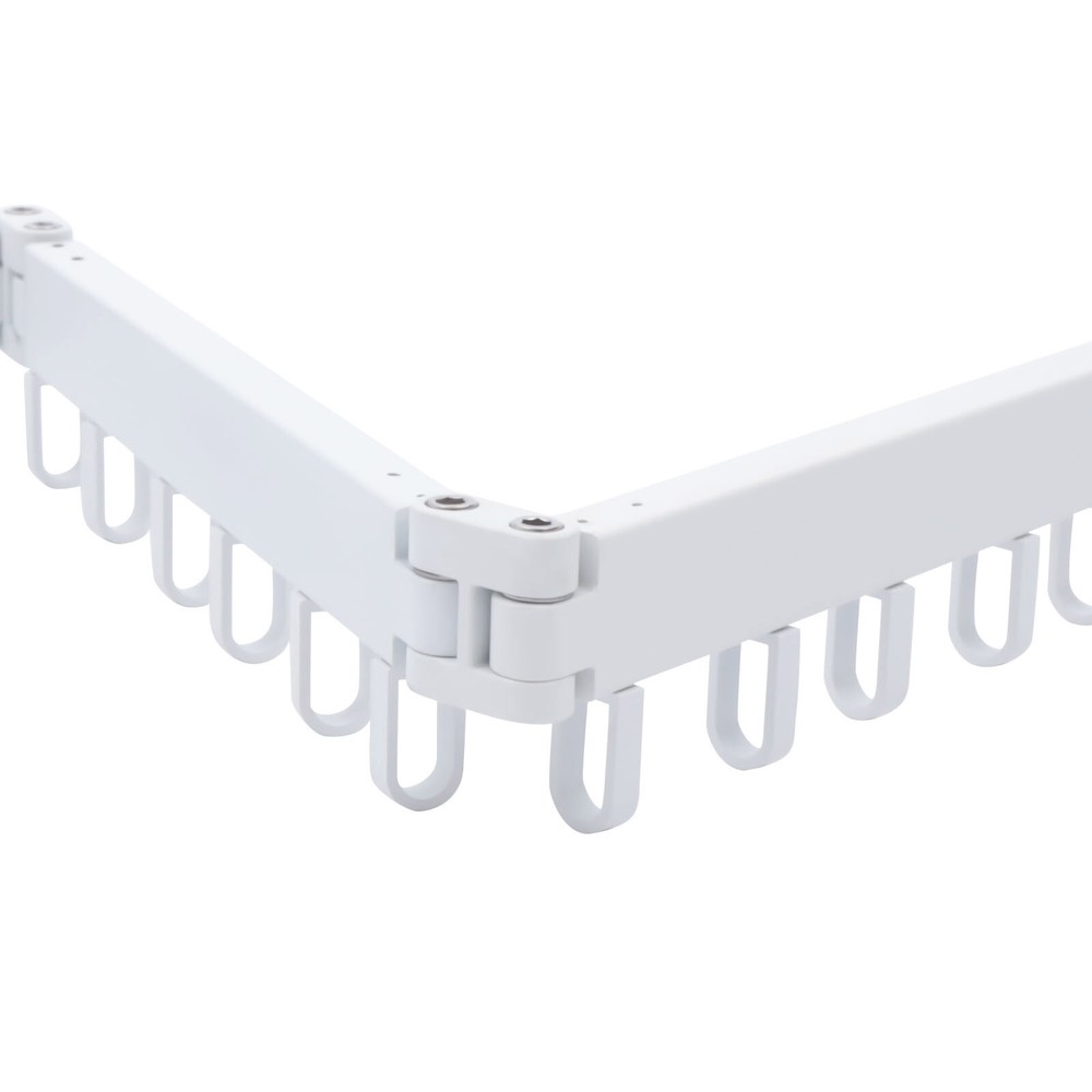 Wall Mounted Laundry Clothes Storage Drying Rack Retractable Tri-Folding Hanger