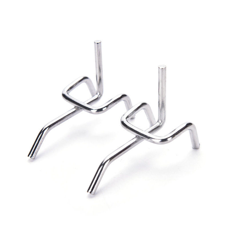 25pcs Peg Board Hooks Workshop Garage Pegboard Hanging Tool Storage Display 8"