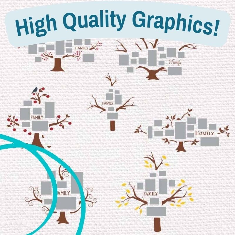 BEAUTIFUL WALLART GRAPHICS-VINYL CUTTER PLOTTER IMAGES-EPS VECTOR CLIPART CD USB