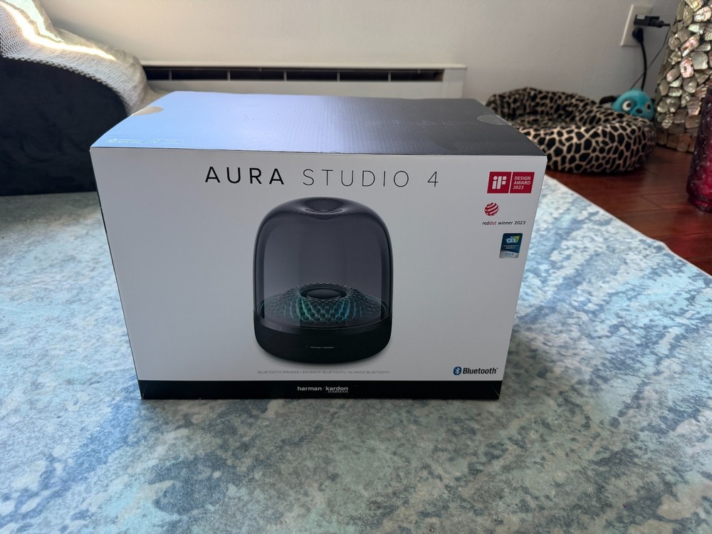 Harmon Kardon Aura Studio 4 Bluetooth Speaker, Black