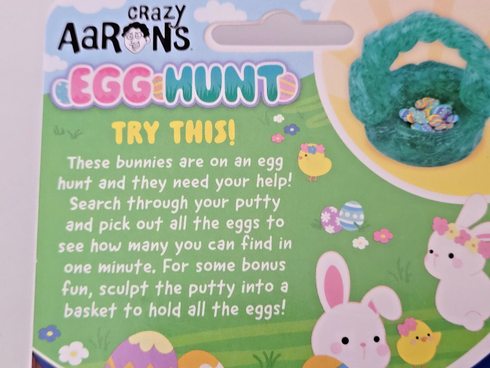 💥 Aaron's Crazy Egg Hunt Easter Theme Thinking Putty Spring