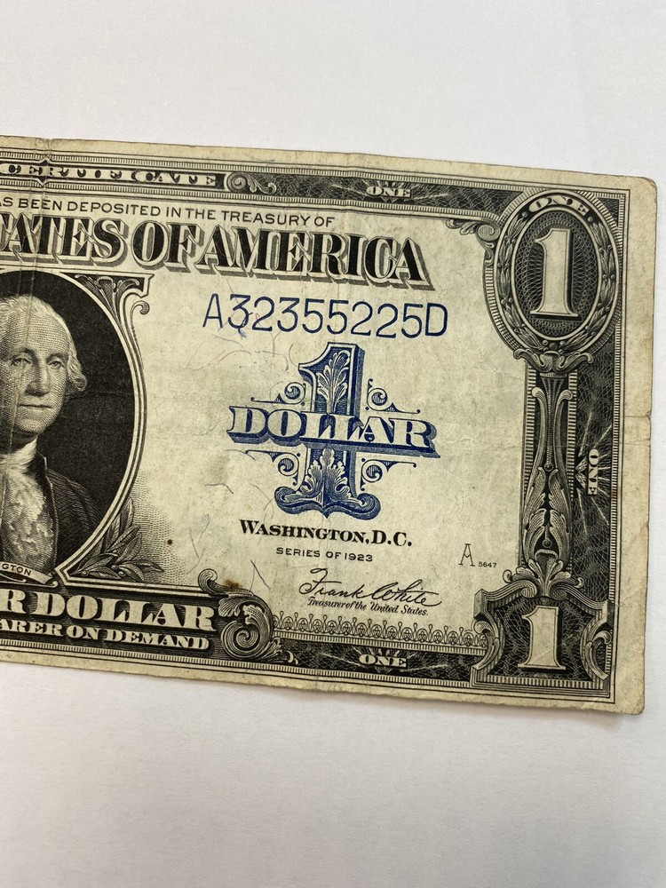 1923 1$ silver certificate large note Speelman/White