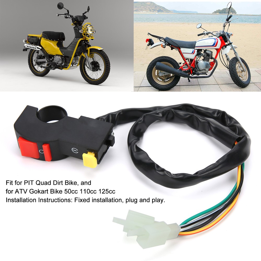 ✈Motorcycle Kill Stop Button Switch Handlebar Ignition On Off Starter Fit For
