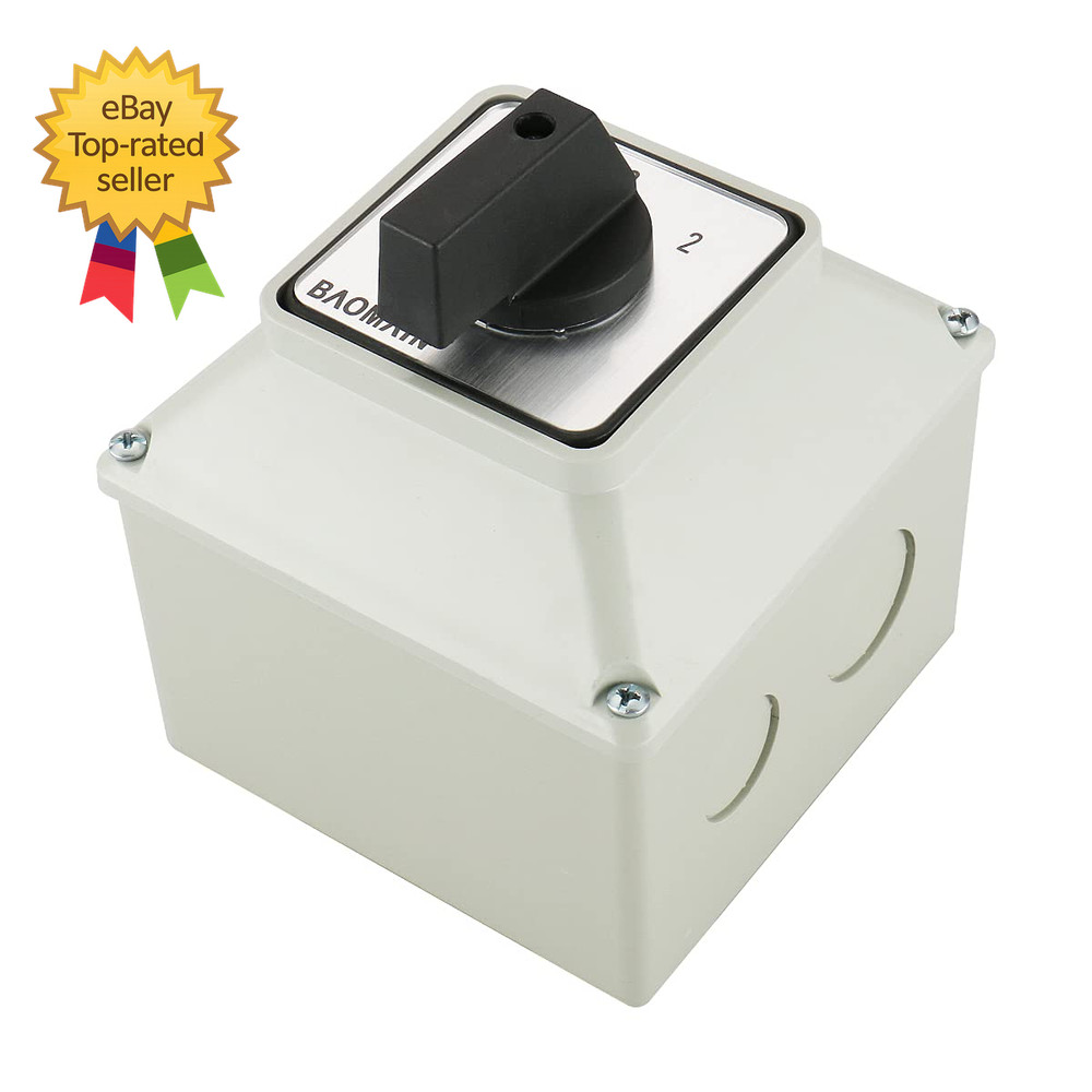 Universal Rotary Changeover Switch with Master Switch Exterior Box 660V