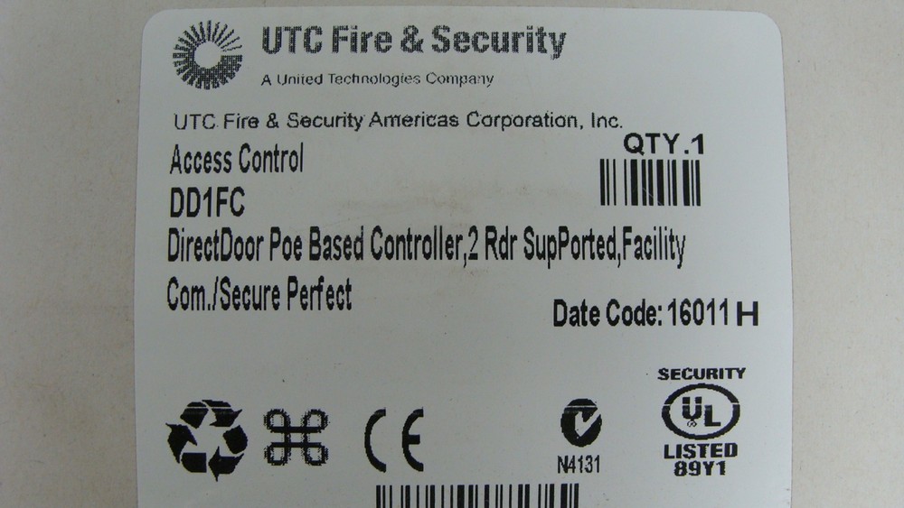 UTC Fire & Security DD1FC Directdoor Controller NEW NOS