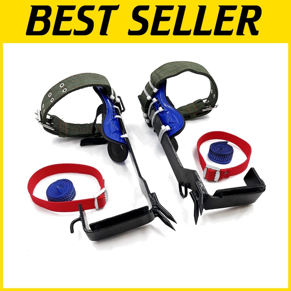 Climbing Spike Set with Safety Strap