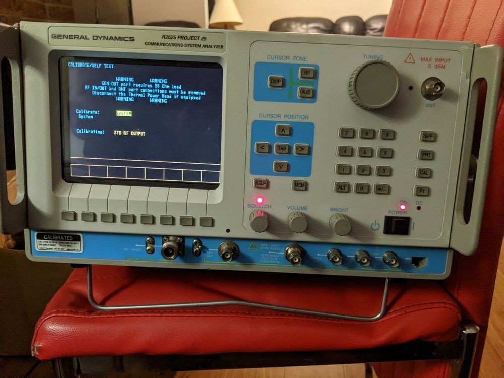 General Dynamics R2625B Communication System Analyzer. Needs calibration.