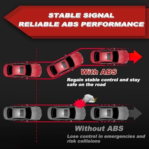 ABS Wheel Speed Sensor 4Pcs: Front Rear Left & Right Compatible with Ram 2013