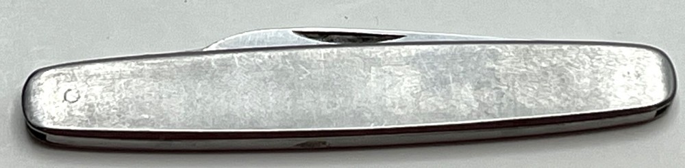 Vintage? Silver Slim Thin 2 Blade Pen Pocket Knife