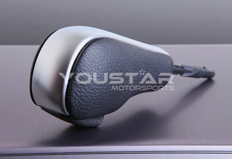US STOCK Leather Satin Chrome Shift Knob for BMW E81 E82 E88 E90 E92 E93 E63 E64