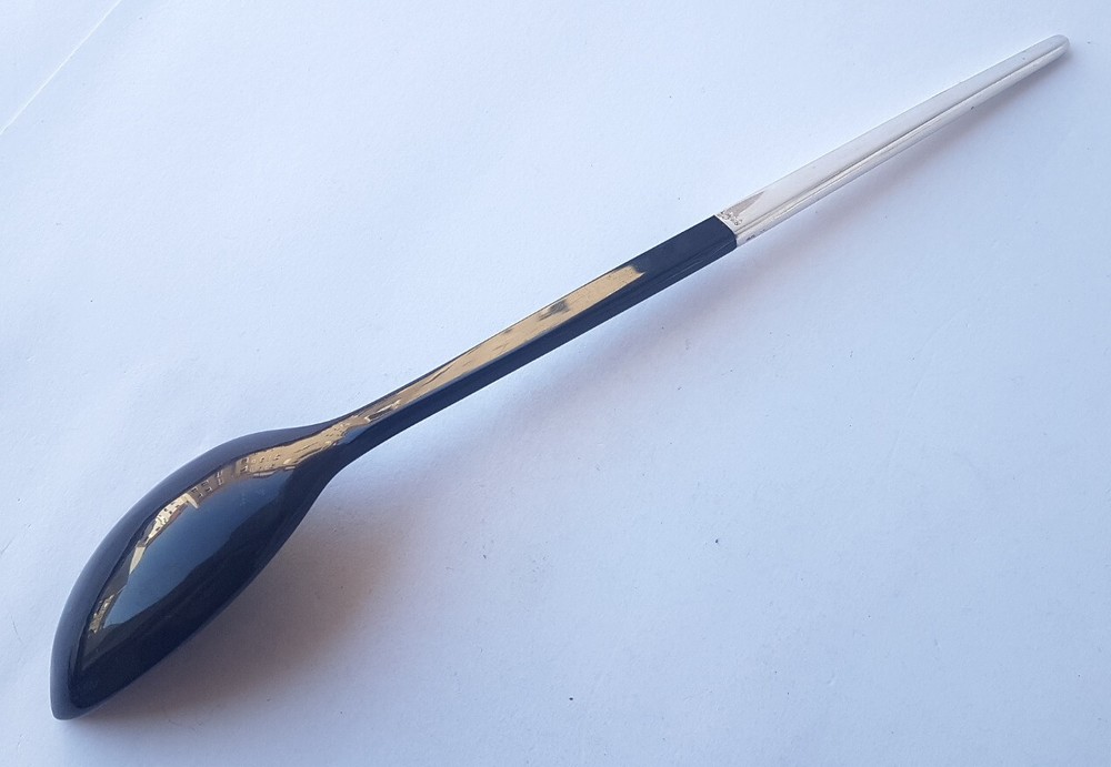 Set Serving Spoon + Serving Fork, 925 Silver, Hermann Bauer, around 1960 N899