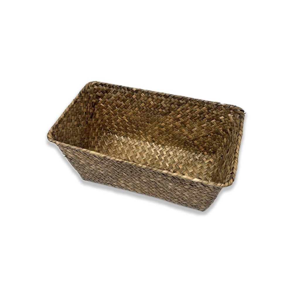 12 Pack Bulk Basket - Alexa 12" Natural Slim Large Rectangular Utility Tray M...