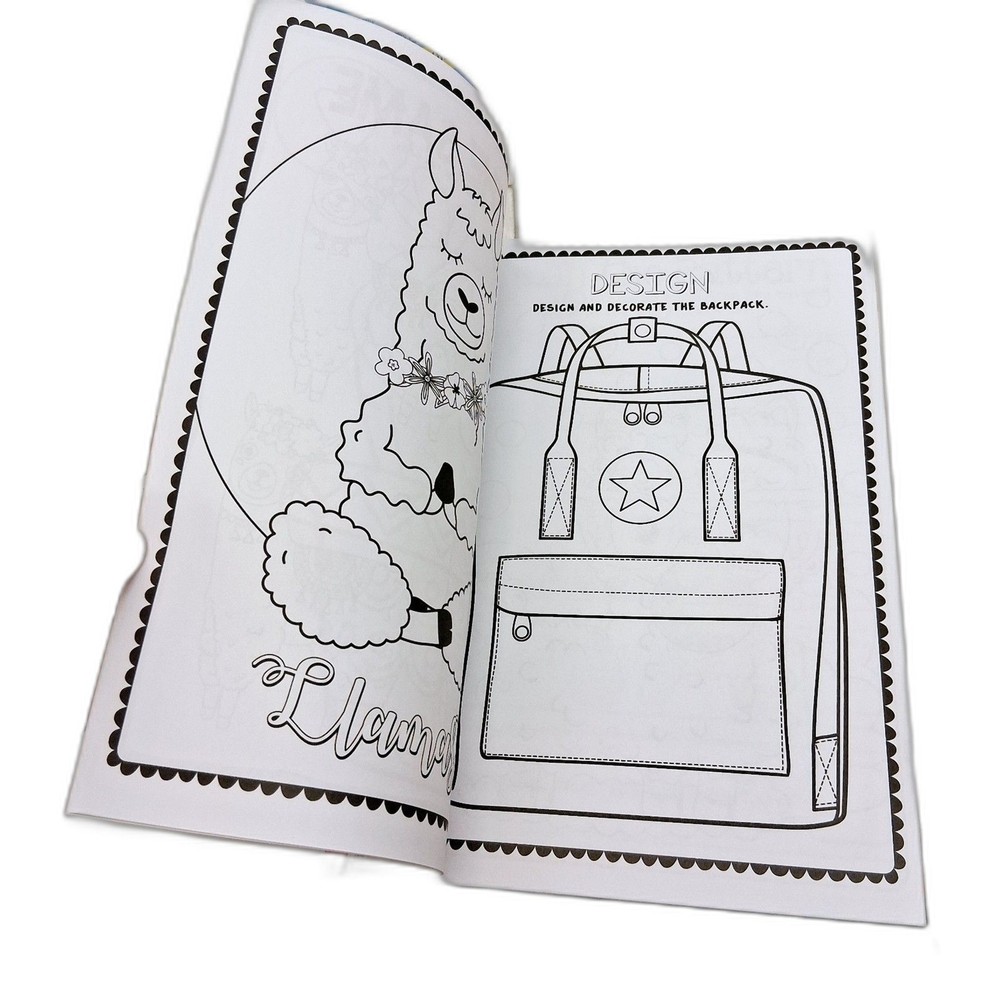 Llama Coloring & Activity Book-Punch Out Projects