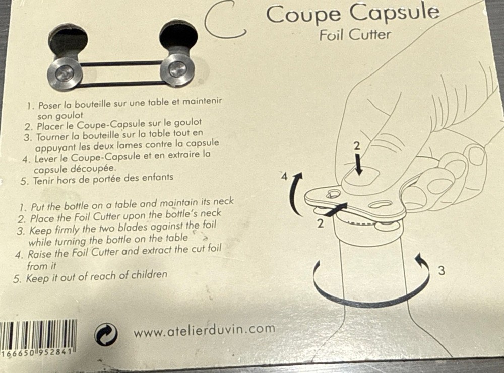 Chromed Metal Foil Cutter
