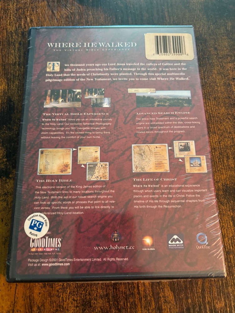 WHERE HE WALKED MAC/PC CD-ROM Virtual Bible 2001