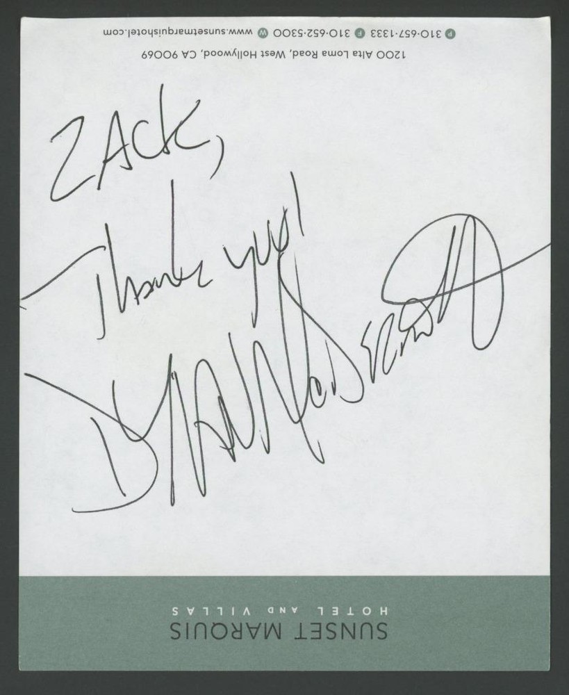 DYLAN McDERMOTT signed paper page | "The Practice" - autograph