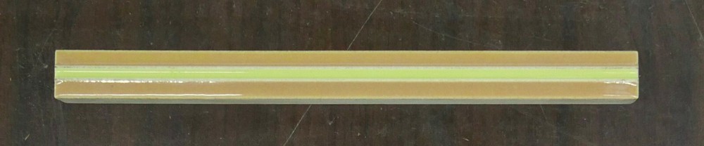 Vintage Tile Liner Tan with Yellow Stripe