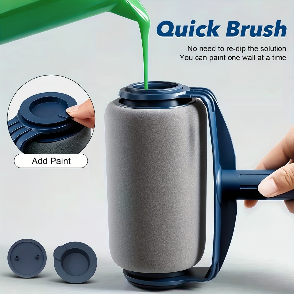 Fast Efficient Easy-Use Reusable Precision Single-Body 6 Inch Paint Roller Brush