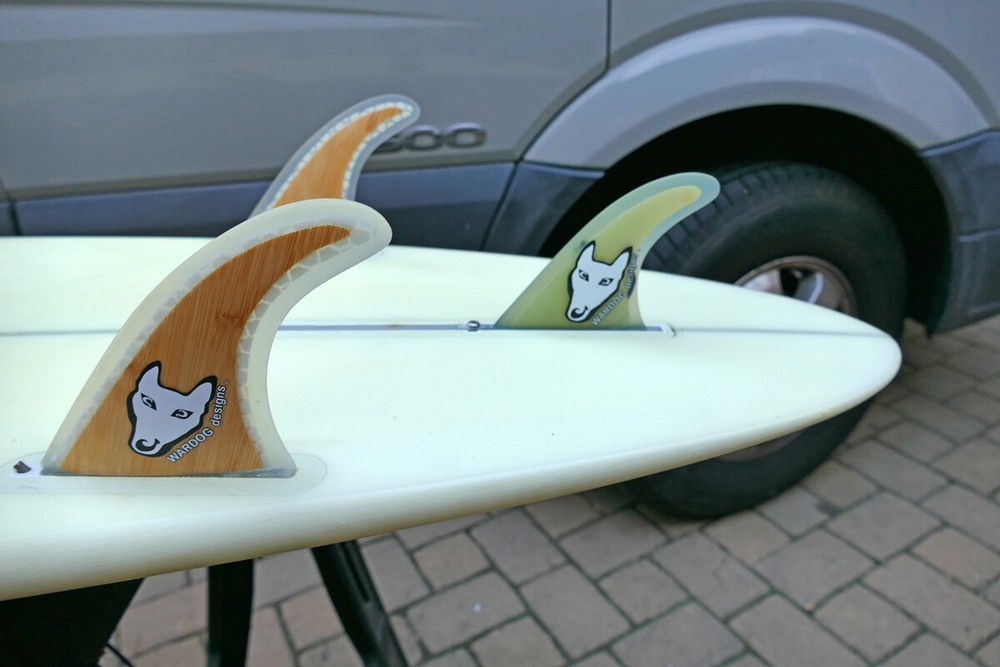 WD 4″ Bamboo Wave Center Fin