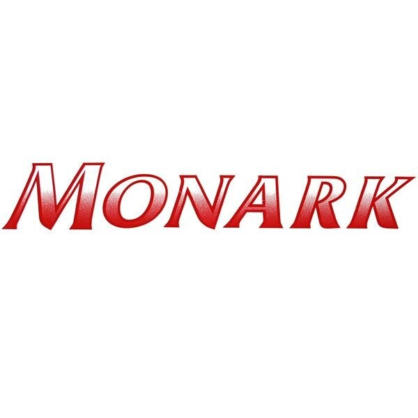 Monark Boat Decal | 32 x 5 1/4 Inch White Red Gradient