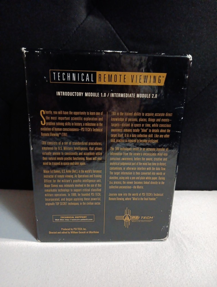 PSI Tech Technical Remote Viewing 4 VHS Tapes Lecture Modules 2.0 2001-2004 Box