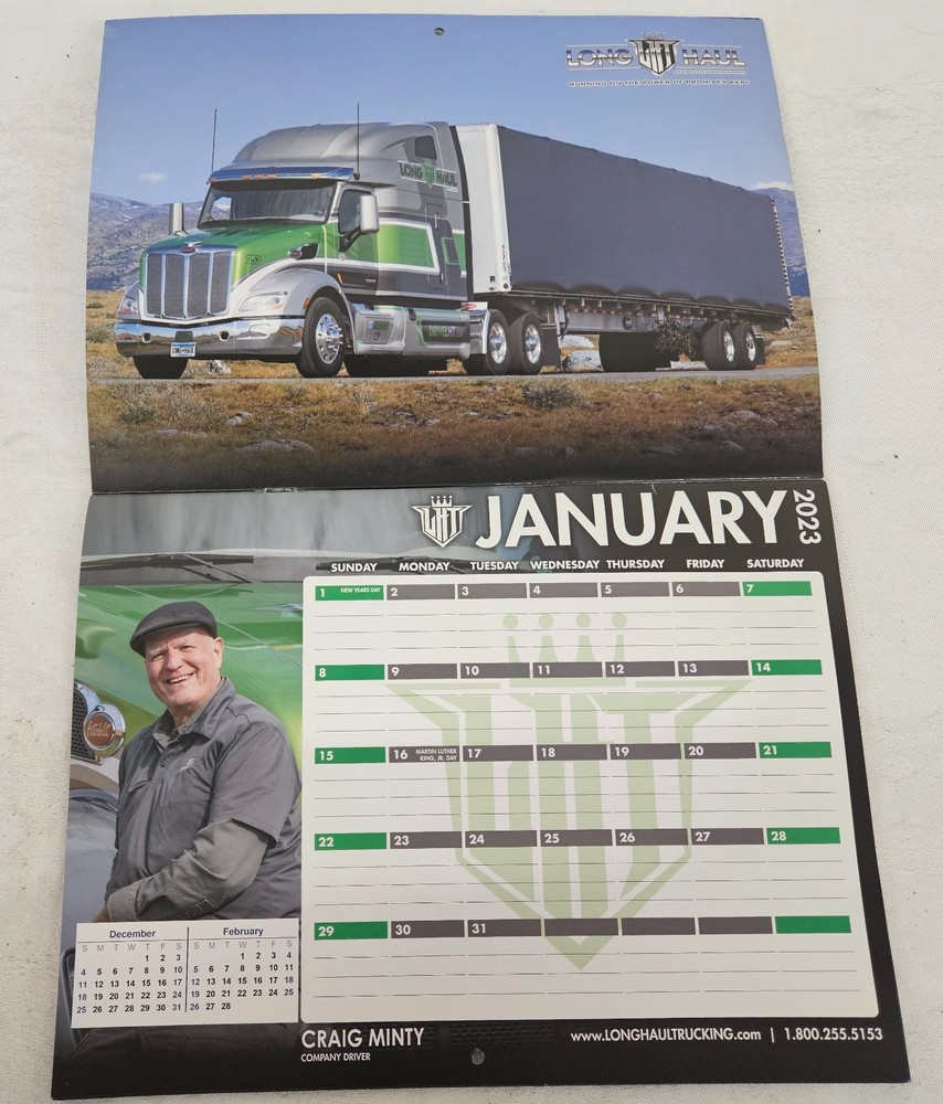 2023 LONG HAUL LHT Calendar NO Writing