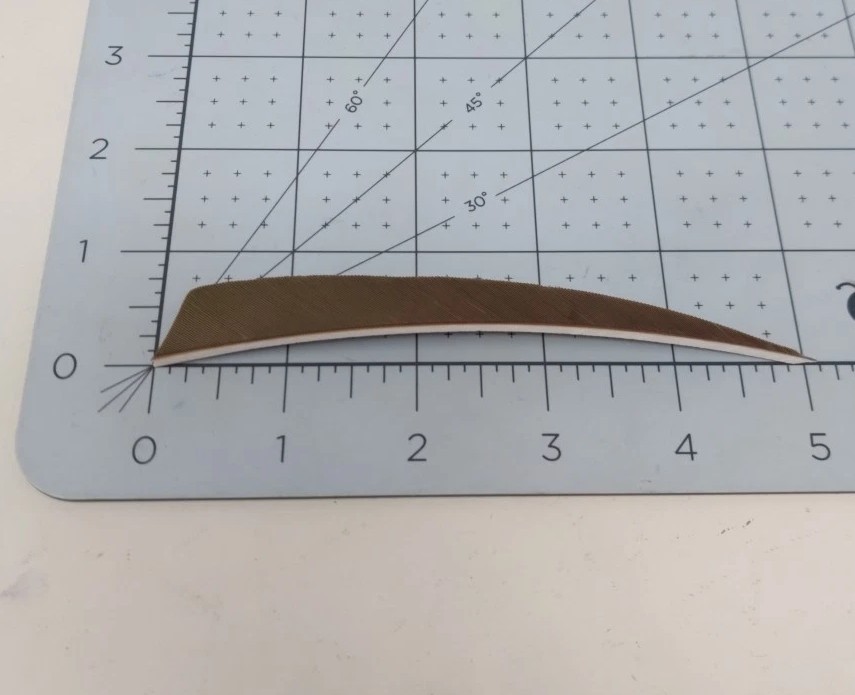 100 Pack Archery Arrow Feathers 5" Right Wing: Shield Bark Brown