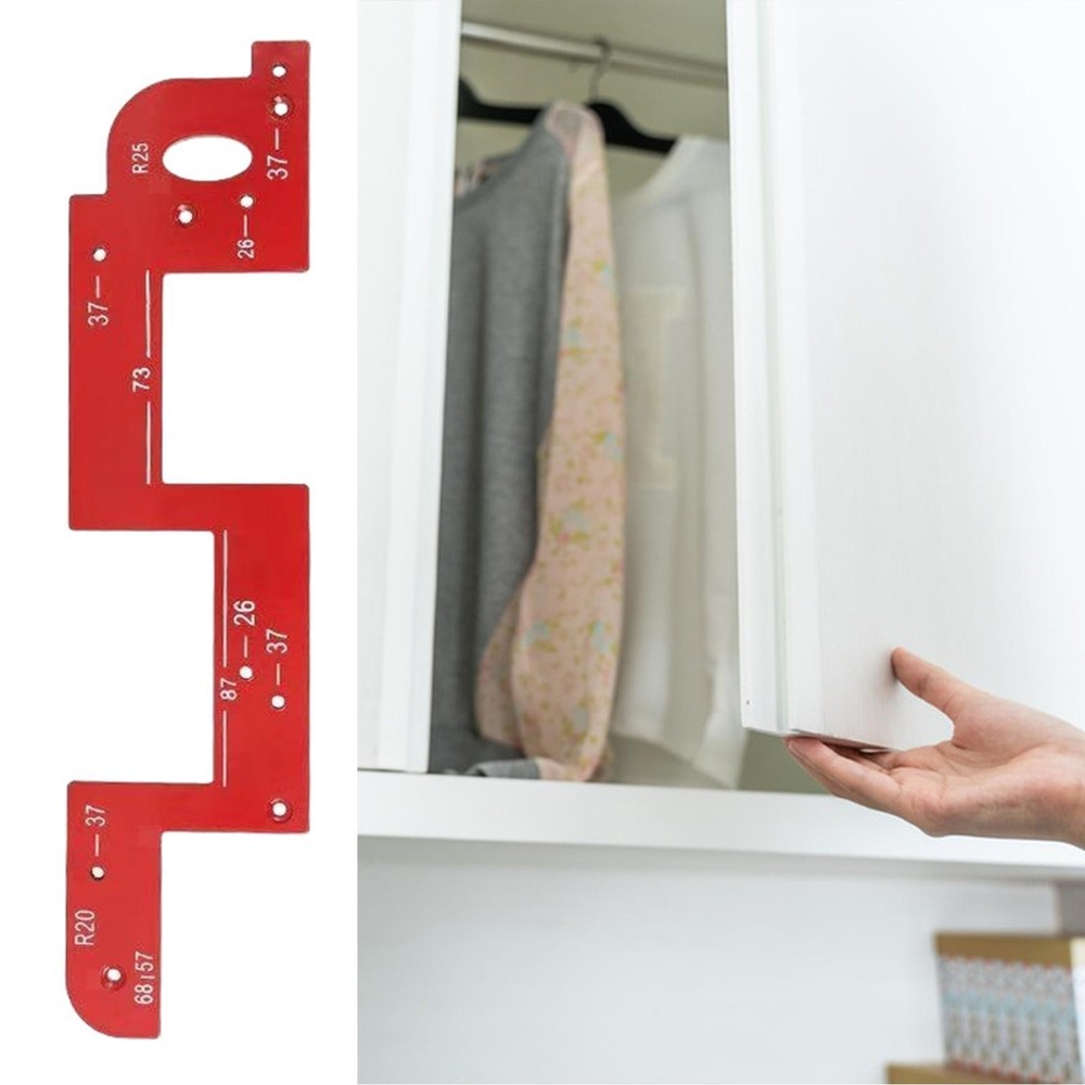 Invisible Embedded Handle Slotting Template, Wood Slotting Tool Kitchen Handle,
