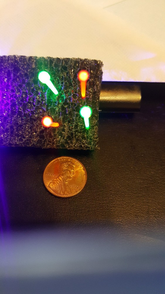 Fluorescent inserts MuzzleLoader Defender Poly 2 x2" BullsEye FIBEROPTIC 2mm