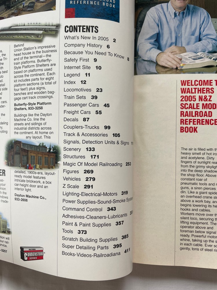Walthers 2005 N & Z Scale Catalog, Model Railroad Reference Book, PB