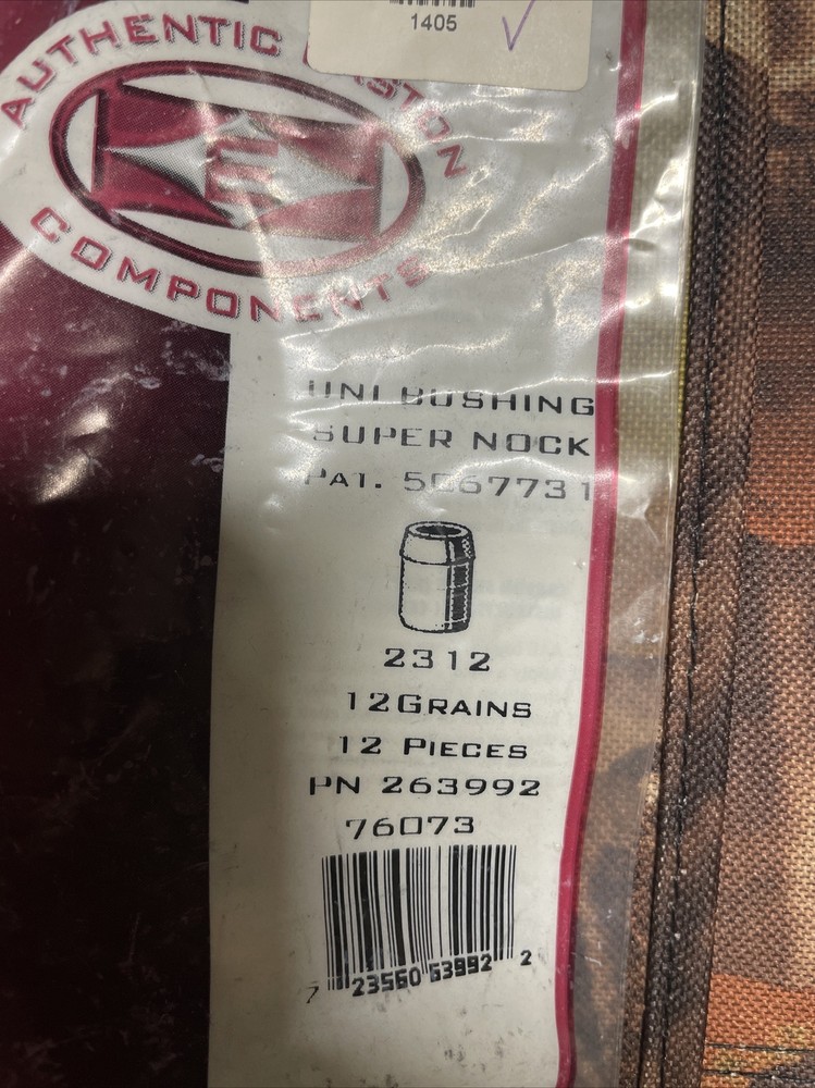 Easton Authentic Components Uni Bushing Super Nock 2312- 12 Grains- 12pcs