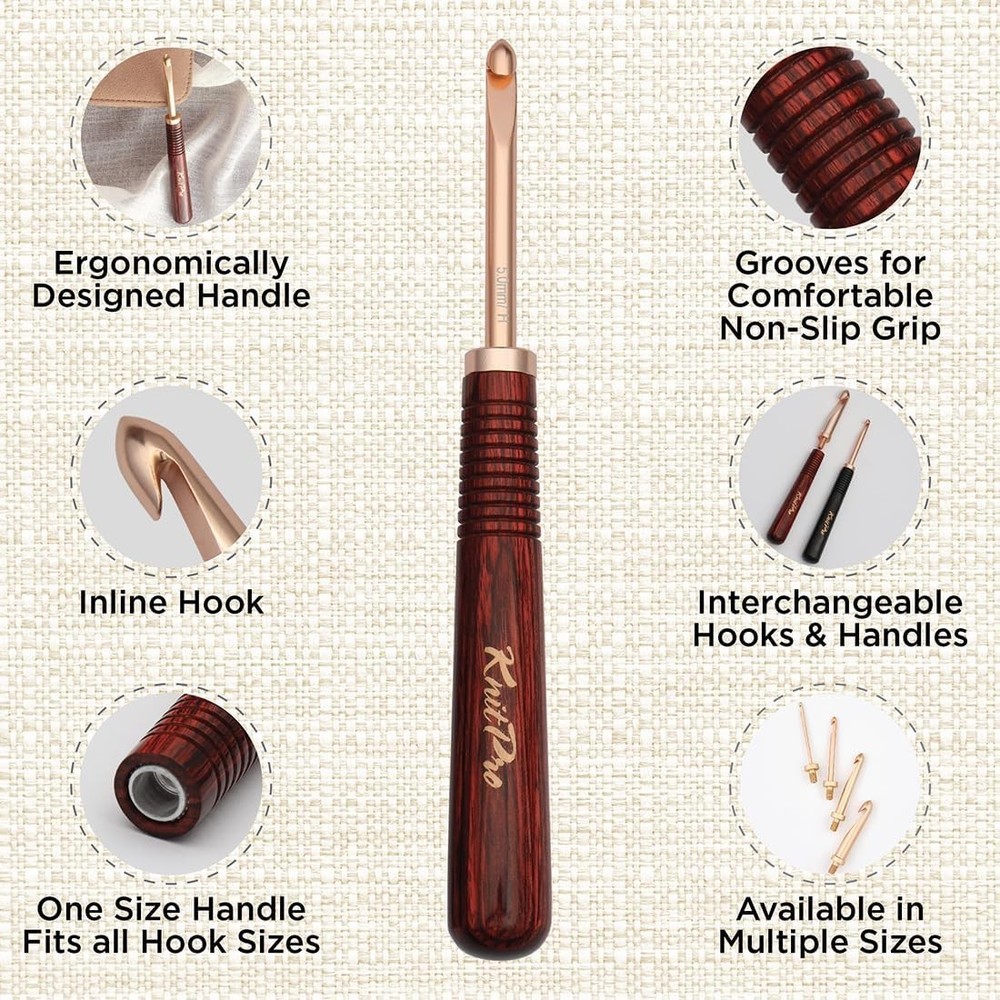 KnitPro Oasis Chunky Interchangeable Crochet Hook Set