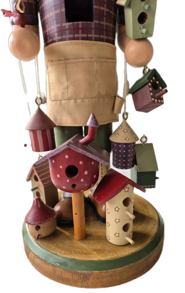 Vintage Birdhouse Maker 12 Inch Nutcracker Read