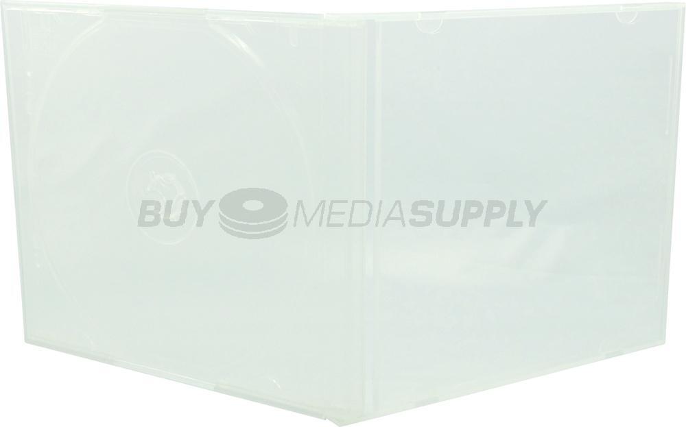 10.4mm Standard Clear 1 Disc CD/DVD PP Poly Case Lot