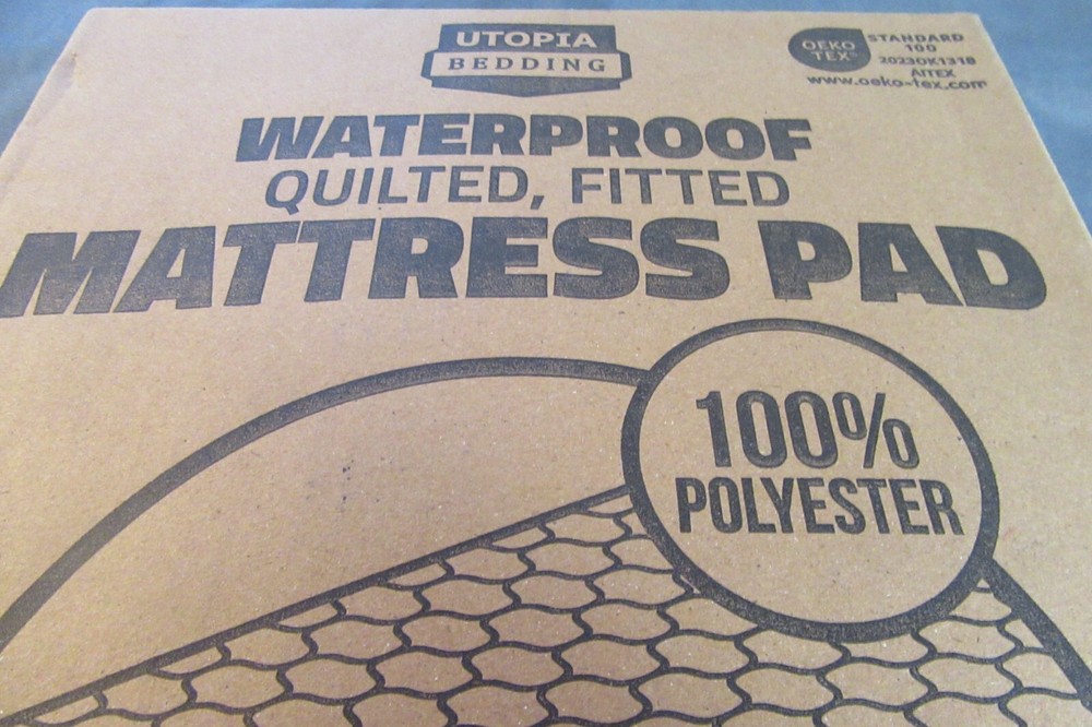 Utopia Twin Size Waterproof 100% Polyester Mattress Pad