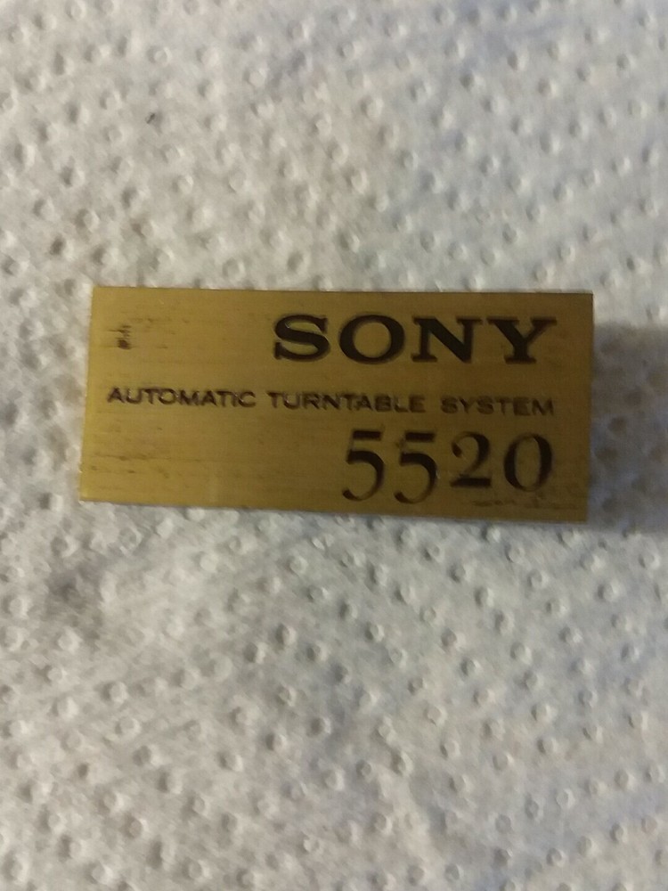 Sony PS-5520 name plate