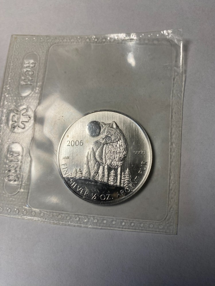 CANADA 1 dollar 2006 silver "WOLF"