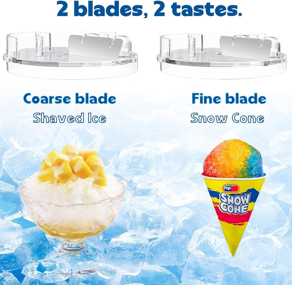 Shaved Ice Attachment for KitchenAid Mixer, Snow Cone & Slushy Maker Tool