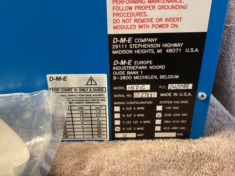 D-M-E Company Mainframe Power Box ….model MFP 1 G…NEW 😀