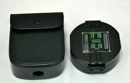 Geological Brunton Compass With Leather Case