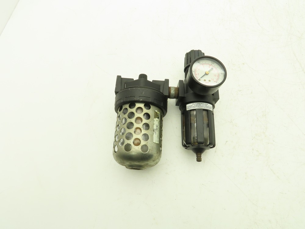 Master Pneumatic Detroit Filter Regulator Lubricator Combination 1/2" NPT