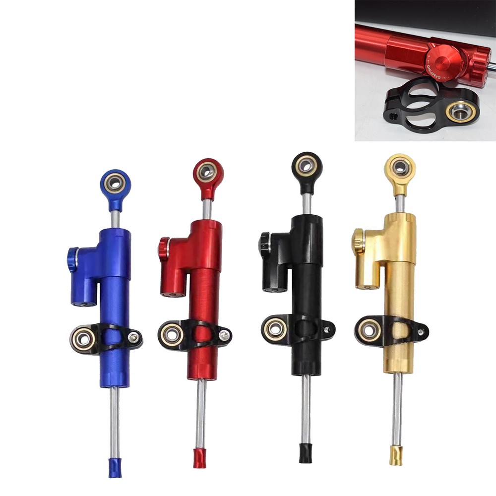 CNC Steering Damper Motorcycle Stabilizer Linear Reversed Control Universal