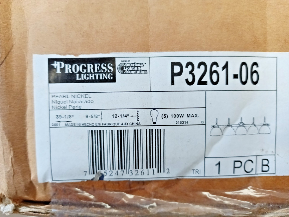 Progress Lighting p3261-06 5LT Bathroom Vanity