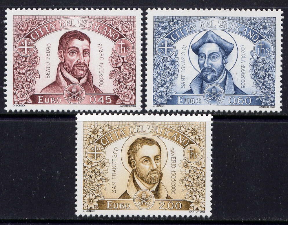VATICAN Sc#1322-4 2006 Jesuits MNH